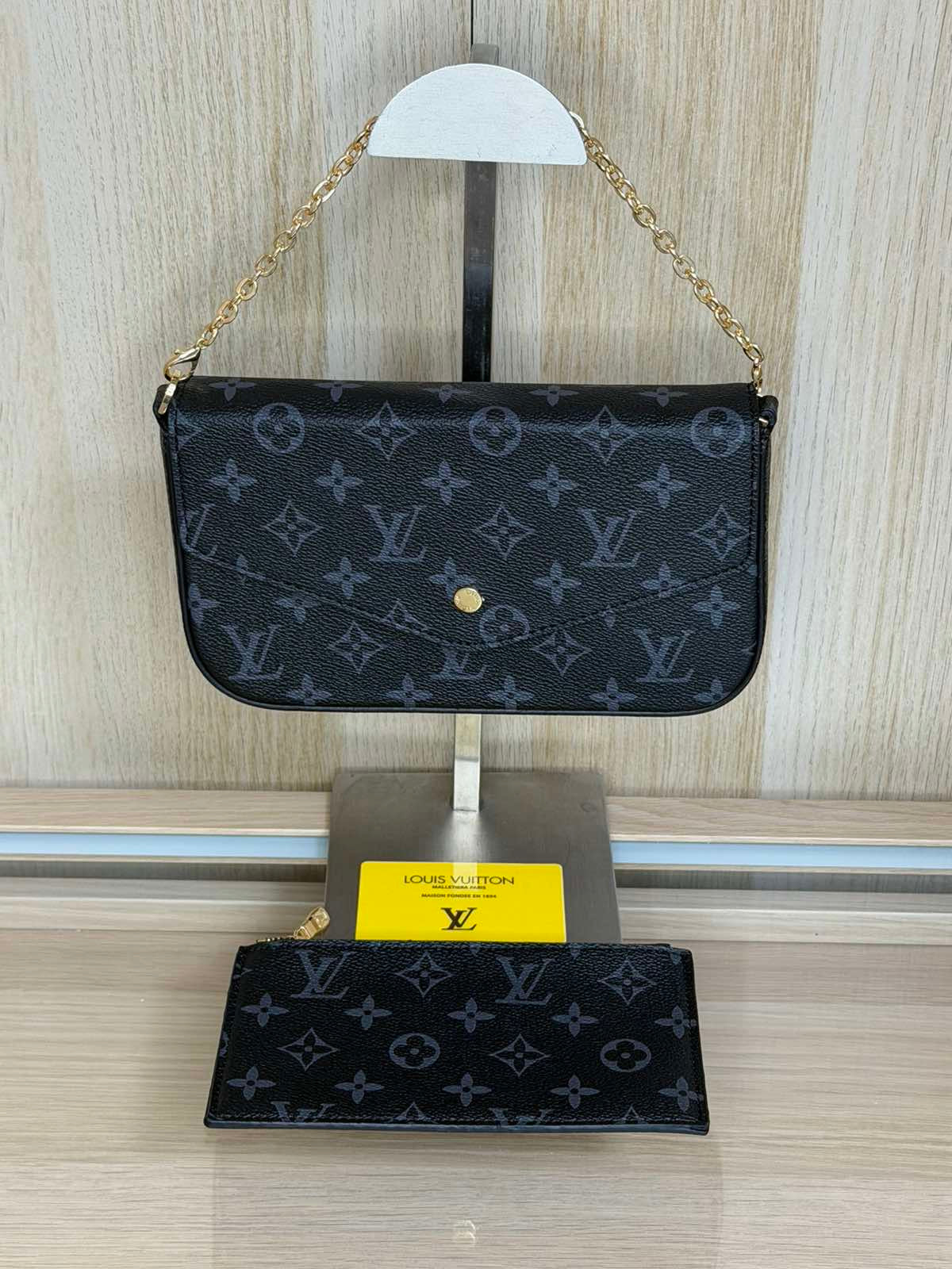 Louis Vuitton Felicie Pochette – Monogram Empreinte Black