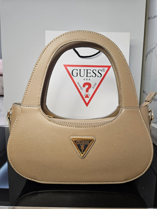 Guess Alby Small Satchel – Beige