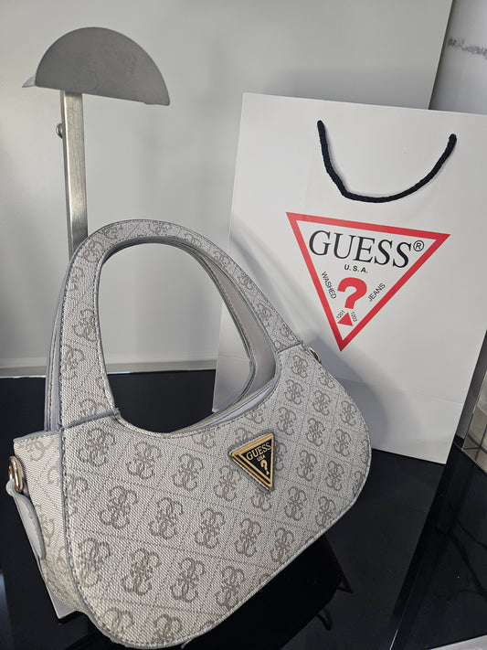 Guess Alby Small Satchel – Grey Logo