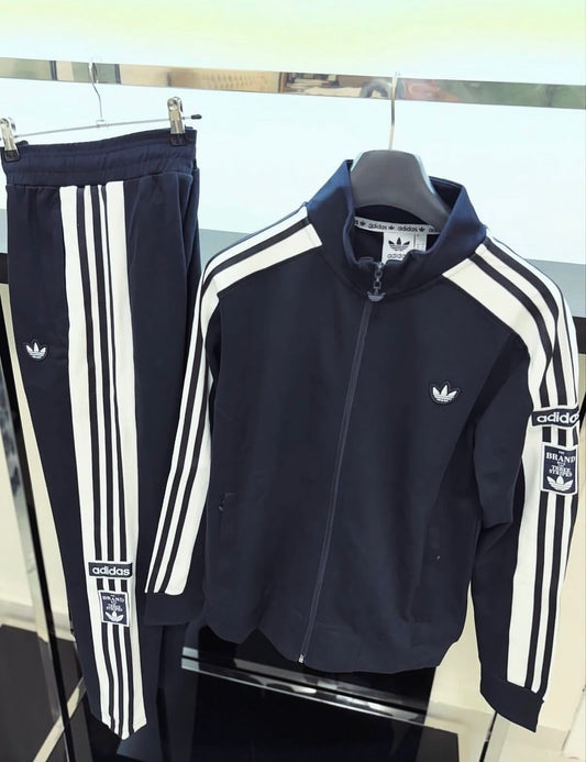 Adidas Originals Tracksuit – Dark blue/White (Three Stripes Edition)