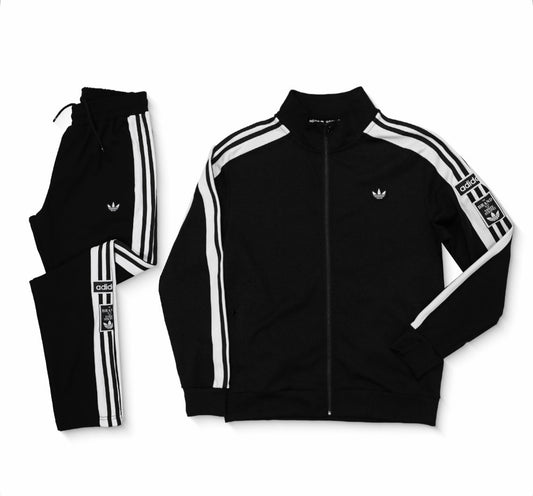 Adidas Originals Tracksuit – black & white (Three Stripes Edition)