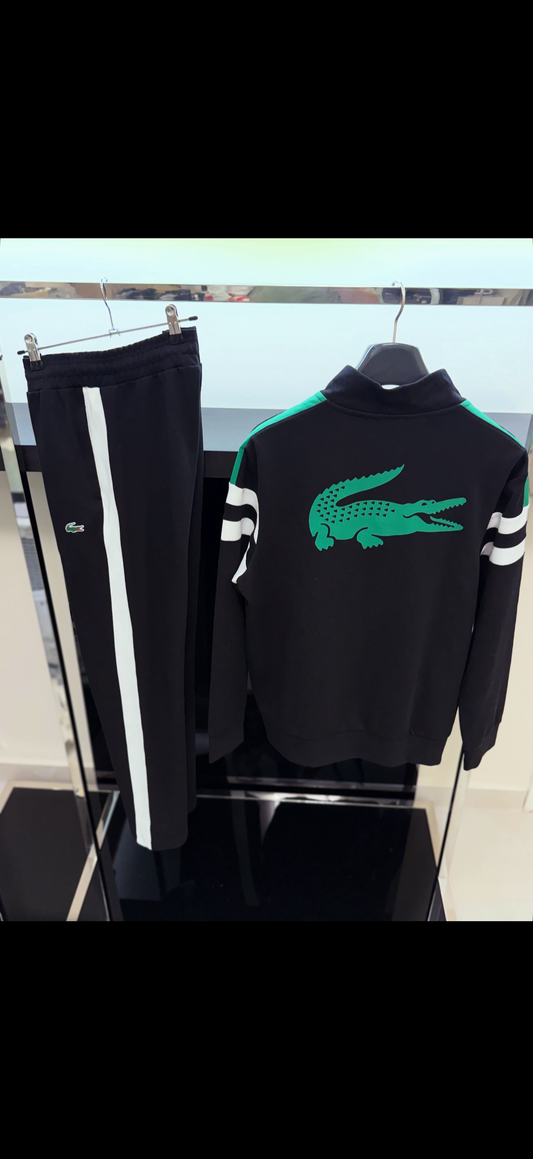 LACOSTE – Black Sport Tracksuit