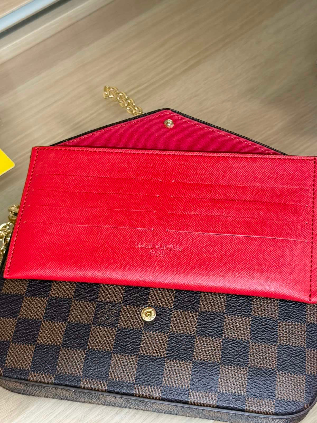 Louis Vuitton Felicie Pochette – Damier Ebene Canvas