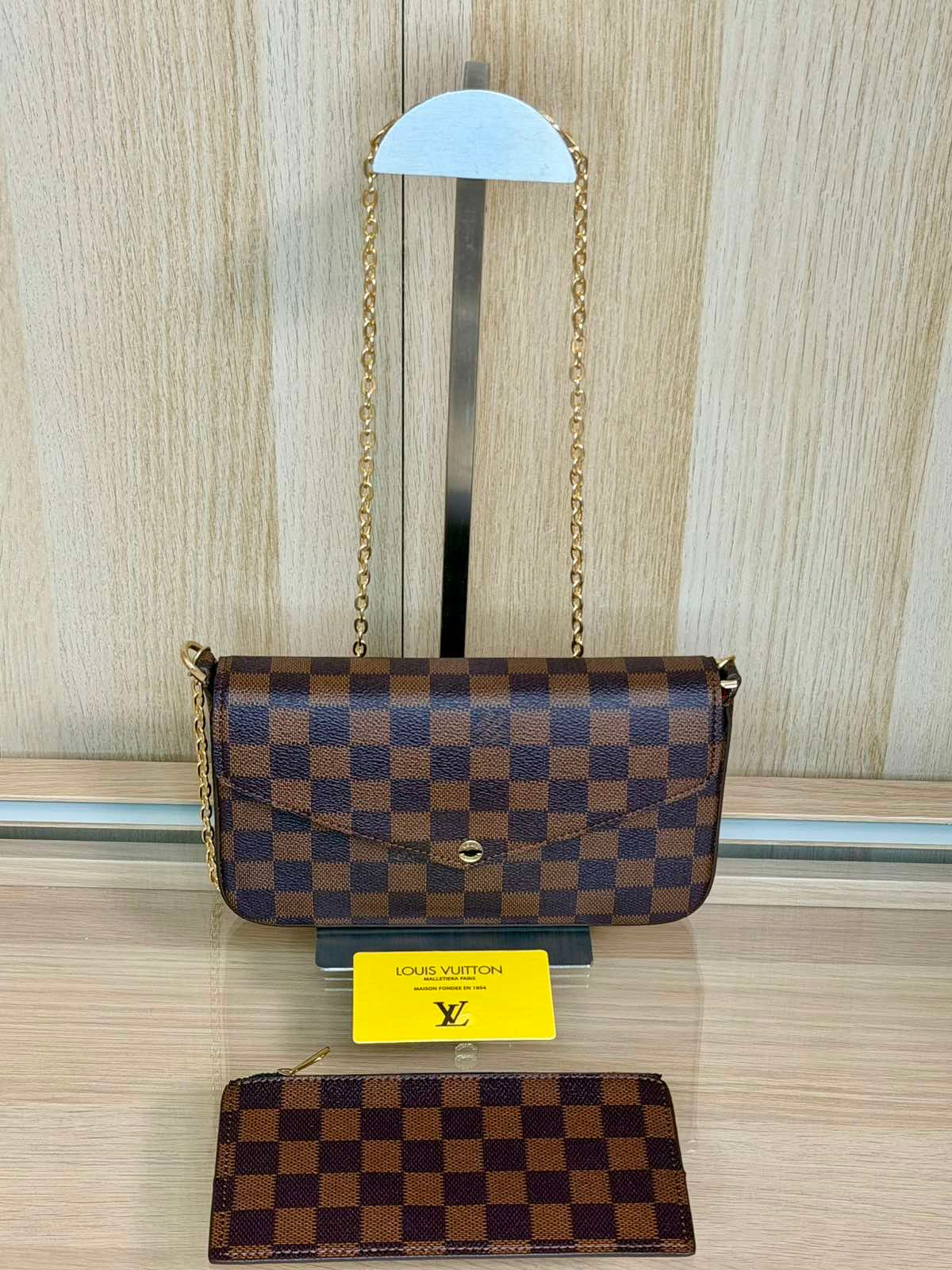 Louis Vuitton Felicie Pochette – Damier Ebene Canvas