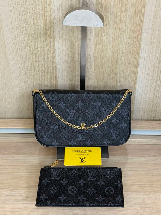 Louis Vuitton Felicie Pochette – Monogram Empreinte Black