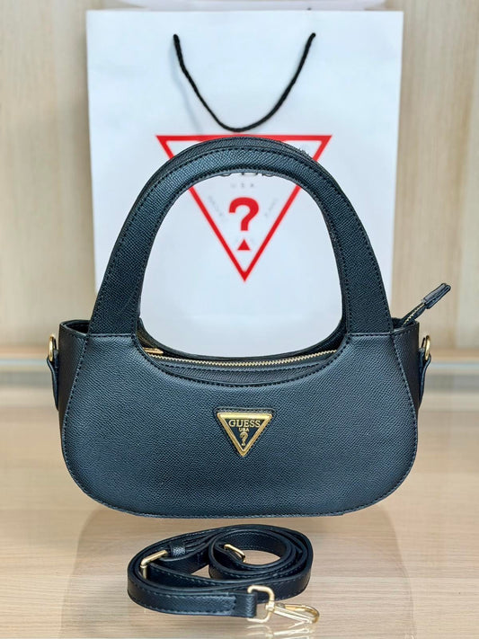 Guess Alby Small Satchel – Black