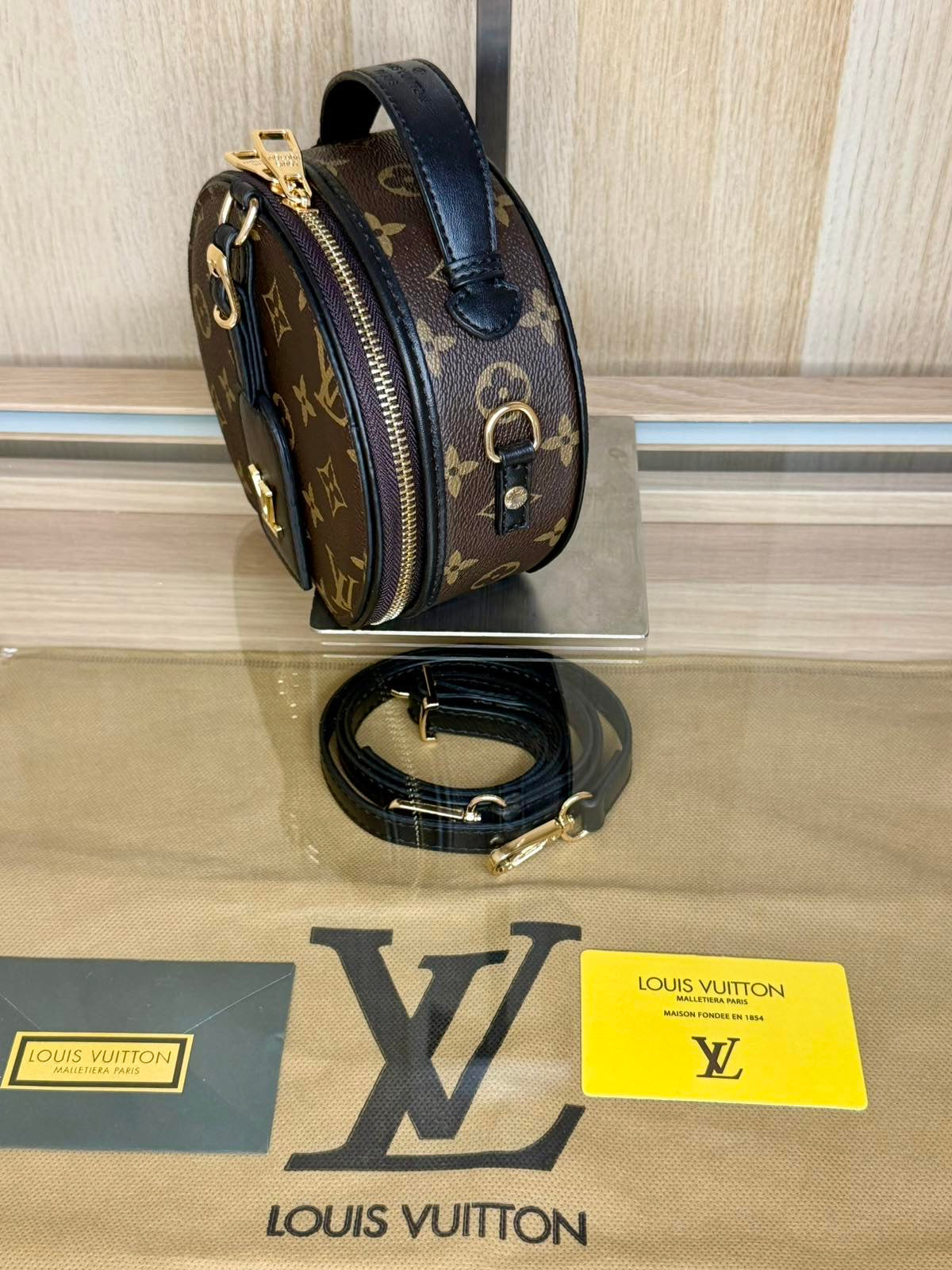 Louis Vuitton Cannes Bag – Monogram & Black Leather