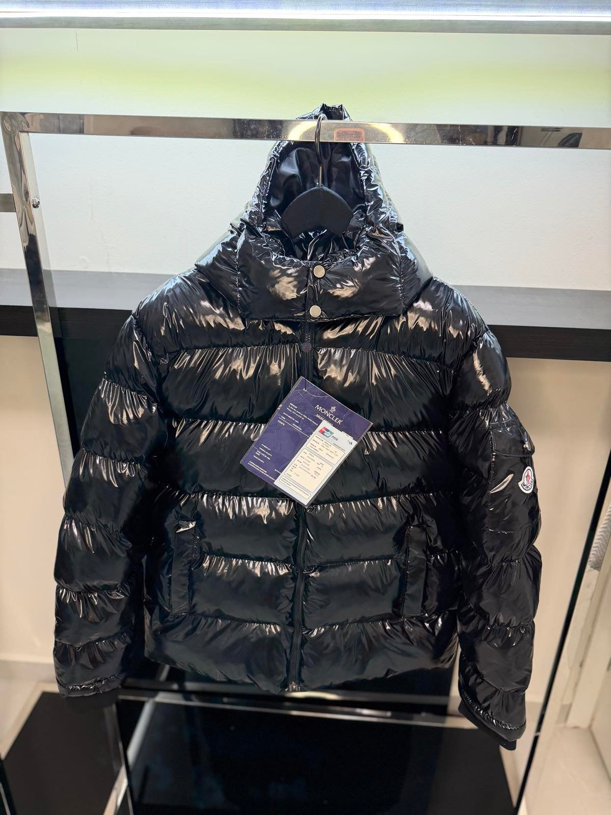 Moncler Maya Glossy Black Puffer Jacket